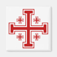 Croix de Jérusalem Magnets