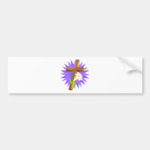 croix de Pâques et conception de lis Adhésifs Pour Voiture