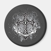 Croix de prière de famille de foi - cancer de poum magnets