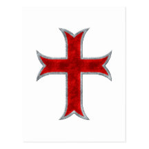 Croix de Templar Carte Postale