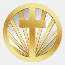 CROIX D'OR ET D'ARGENT AUTOCOLLANTS