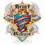 Croix et coeur de maladie cardiaque photo en découpe