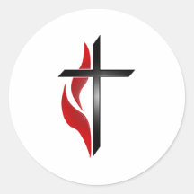 CROIX ET FLAMME AUTOCOLLANTS