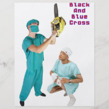 Croix noire et bleue tract personnalisé
