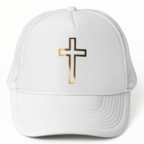 Croix refflets dorés trucker hats