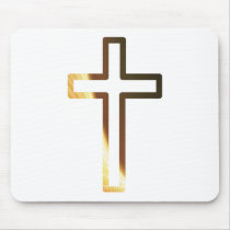 Croix refflets dorés mouse pads