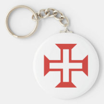 Croix rouge de Templar Porte-clefs
