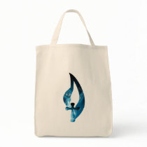 Croix sous flamme bleue electrique bags