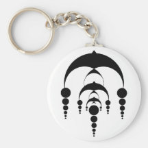 Crop circle 6 (light) keychain