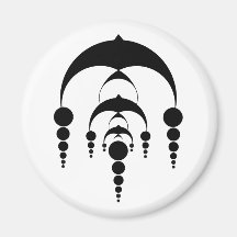 Crop circle 6 (light) refrigerator magnet