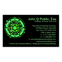 Crop Circle Alien Visitors Art Business Cards