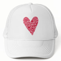 Crop Circles Heart Hat