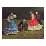 Croquet By Homer Winslow (Best Quality) Announcements