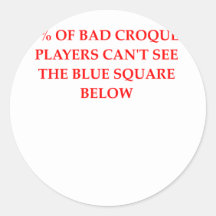 CROQUET.png Adhésifs Ronds