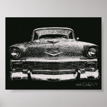 CROQUIS DE 1956 CHEVY AFFICHES