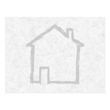 Croquis de Chambre. Gris Cartes Postales