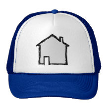 Croquis de Chambre. Noir et bleu Casquettes