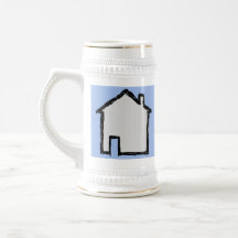 Croquis de Chambre. Noir et bleu Mug