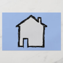 Croquis de Chambre. Noir et bleu Prospectus Avec Motif