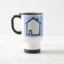 Croquis de Chambre. Noir et bleu Tasse À Café