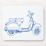 Croquis de stylo de scooter de Ves P200 Tapis De Souris