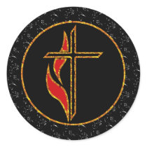 Cross and Flame Stickers