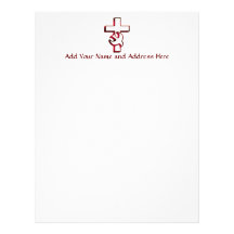 Cross and Holy Spirit / Holy Ghost Customized Letterhead