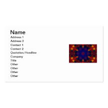 Cross and Star Mandala Business Card Template