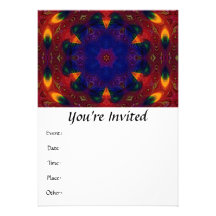 Cross and Star Mandala Custom Invites