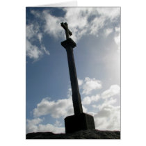 Cross at Finisterre Card cards