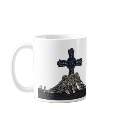 CROSS & BONES COFFEE MUG by twistedgem71