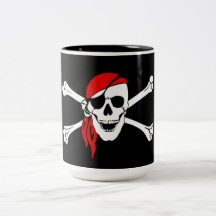 Cross Bones Pirate Mug