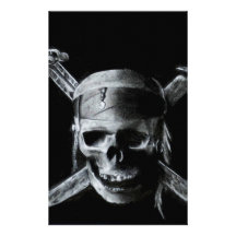 Cross Bones Stationery Paper