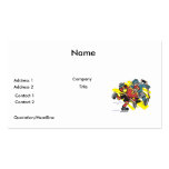 cross checking ice hockey players business card