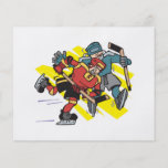 cross checking ice hockey players personalized flyer