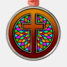 Cross Christmas Tree Ornament