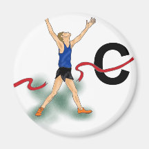 Cross Country Boy Refrigerator Magnets