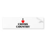 Cross Country Bumper Sticker