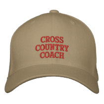 CROSS COUNTRY COACH CUSTOMIZABLE EMBROIDERY CAP
