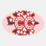 Cross Country Running Love Stickers