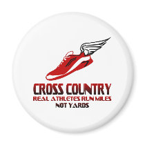 Cross Country Running Fridge Magnets