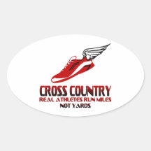Cross Country Running Sticker