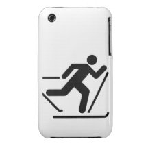 Cross Country Ski Symbol iPhone 3 Cover