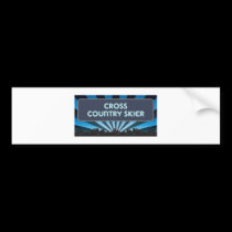 Cross Country Skier Marquee bumper stickers