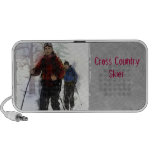 Cross Country Skiers Laptop Speakers