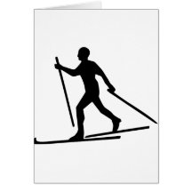 Cross Country Skiing Card