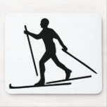 Cross Country Skiing Mouse Mats