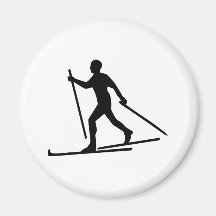Cross Country Skiing Refrigerator Magnets