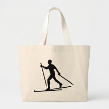 Cross Country Skiing Tote Bags