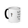 cross, cross, Smile God Loves You Coffee Mugs